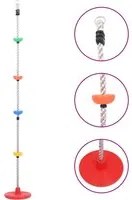 Fune da Arrampicata Oscillante con Piattaforme e Disco 200 cm 93152