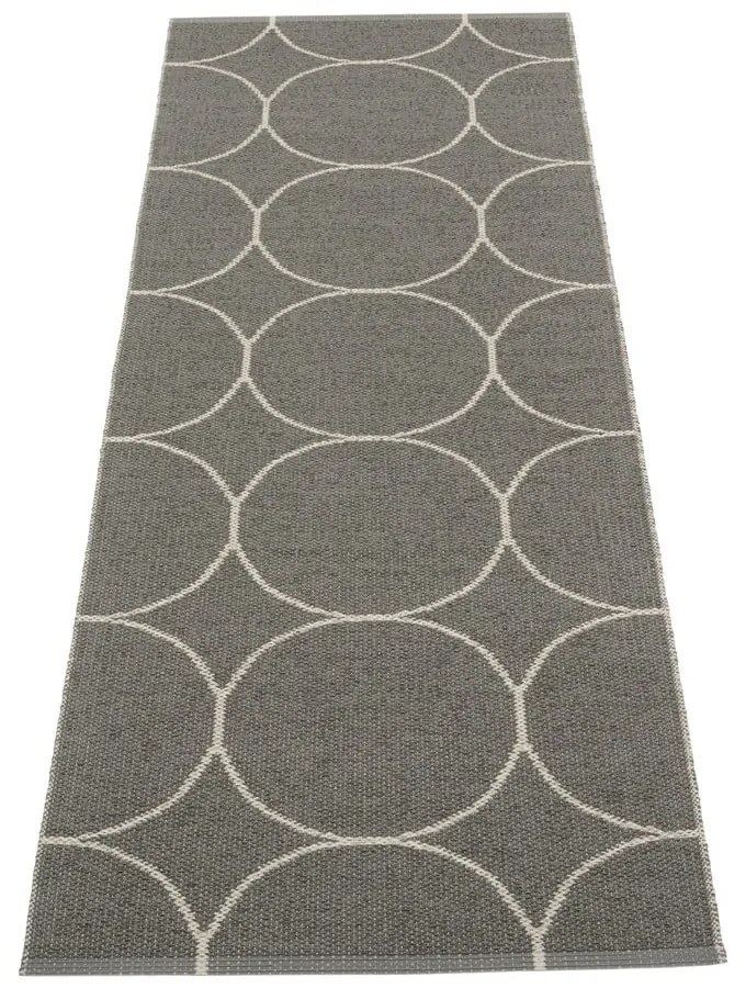 Passatoia da interno/esterno grigio scuro 70x200 cm Boo Charcoal Linen – Pappelina