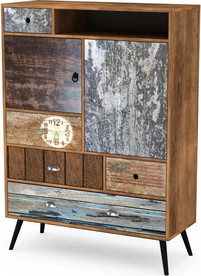 Credenza Mezo KM-4 multicolore - L100 cm