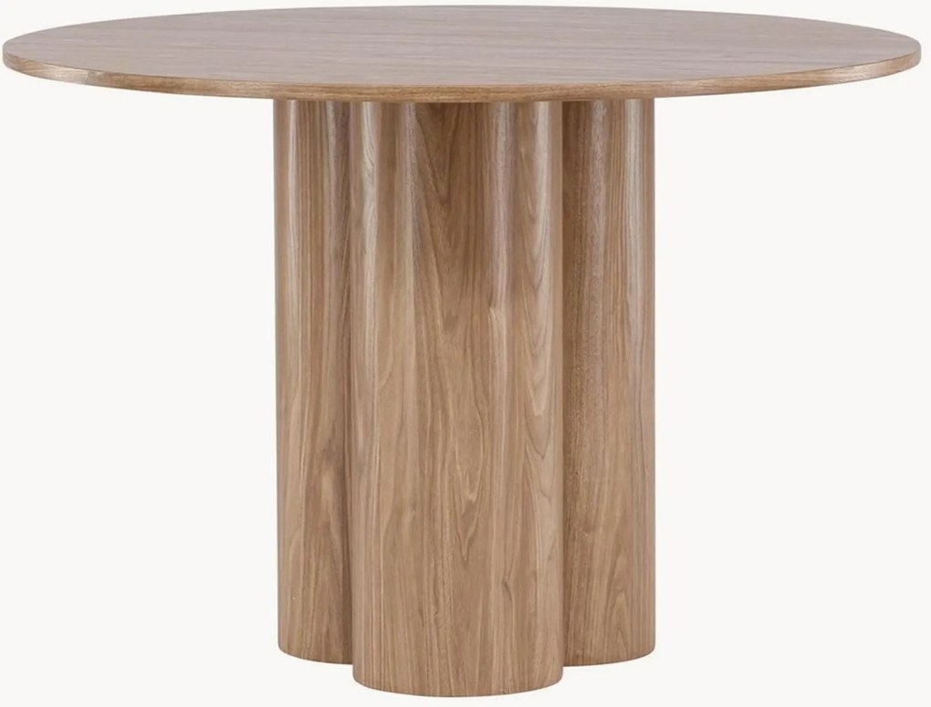 Tavolo rotondo effetto legno Olivia, Ø 110 cm