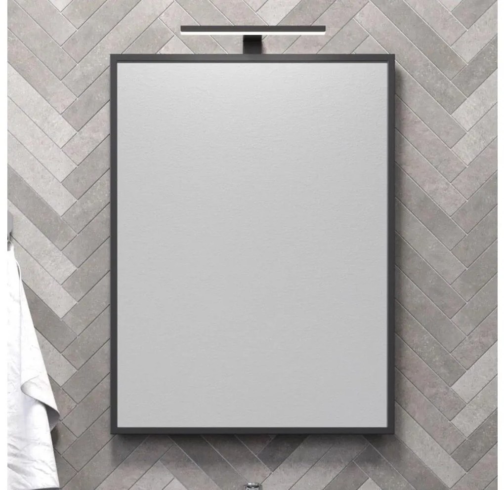 BATH DELUXE 01-060-05-02-00 - Specchio da bagno BORGSTED 60x80 cm nero