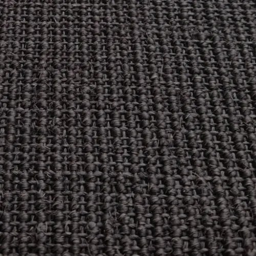 Tappeto in Sisal per Tiragraffi Nero 80x350 cm