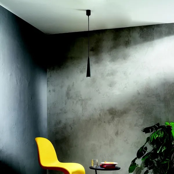 Lampada a sospensione NOA D6 cm alluminio verniciato a polvere Nero- Piccolo