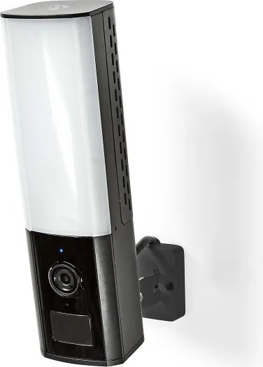 Nedis WIFICOL10CBK - Telecamera esterna Full HD 1080p con LED Wi-Fi IP65