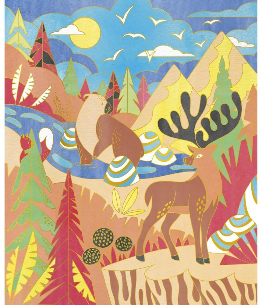 Atelier per bambini maxi - Pittura ad acquerello - Animali esotici