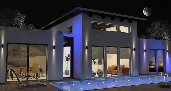 Viking - Lampada da parete solare a LED dimmerabile LED/1,5W/3,7V IP65 4000K 2000 mAh