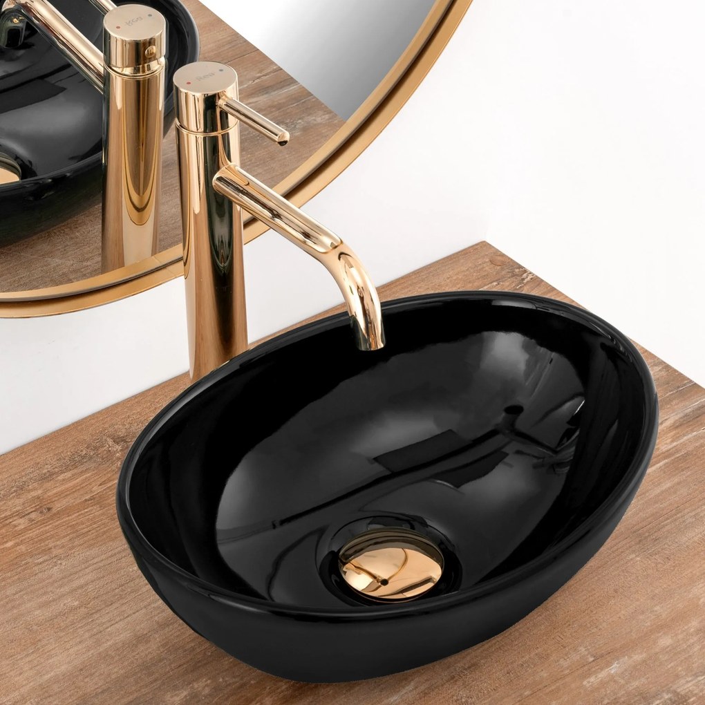 Lavabo da appoggio Rea Sofia Mini Black