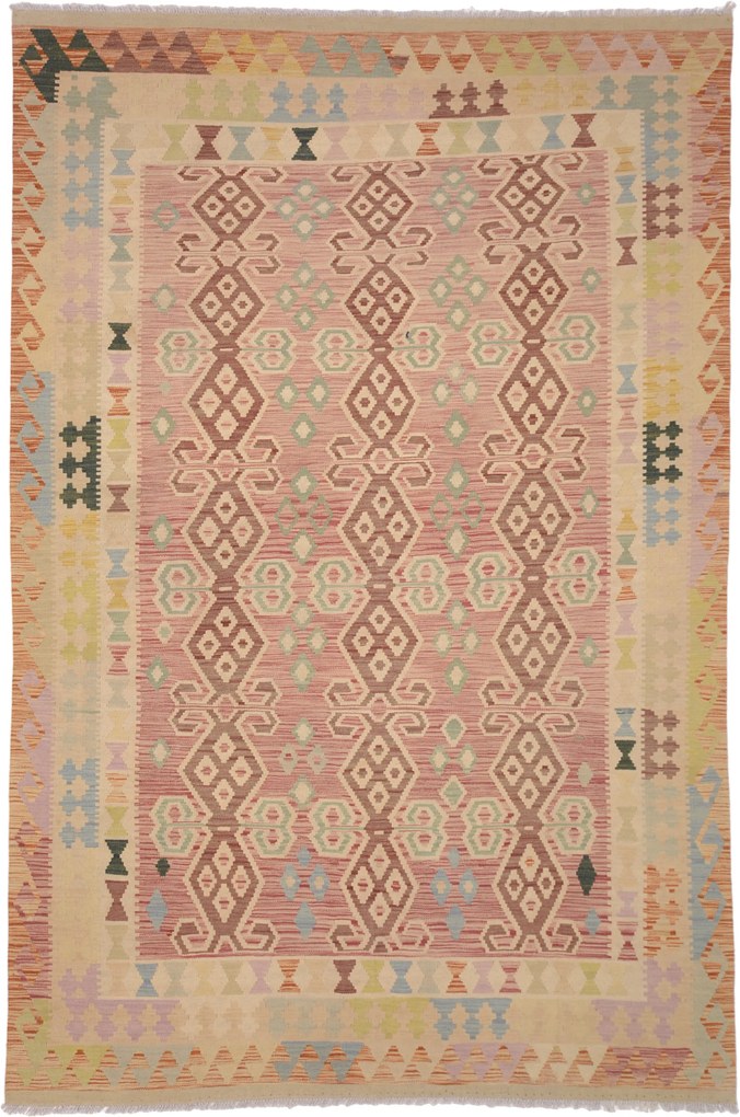 Kilim Tappeto 200x300 (Afghanistan) Tessuto A Mano