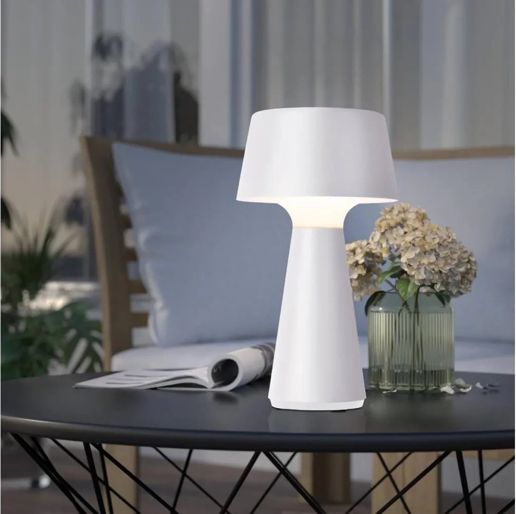 Eglo 75795-LED Lampada da tavolo ricaricabile per esterni SCORRANO LED/3W/230V 2000mAh IP44 bianca