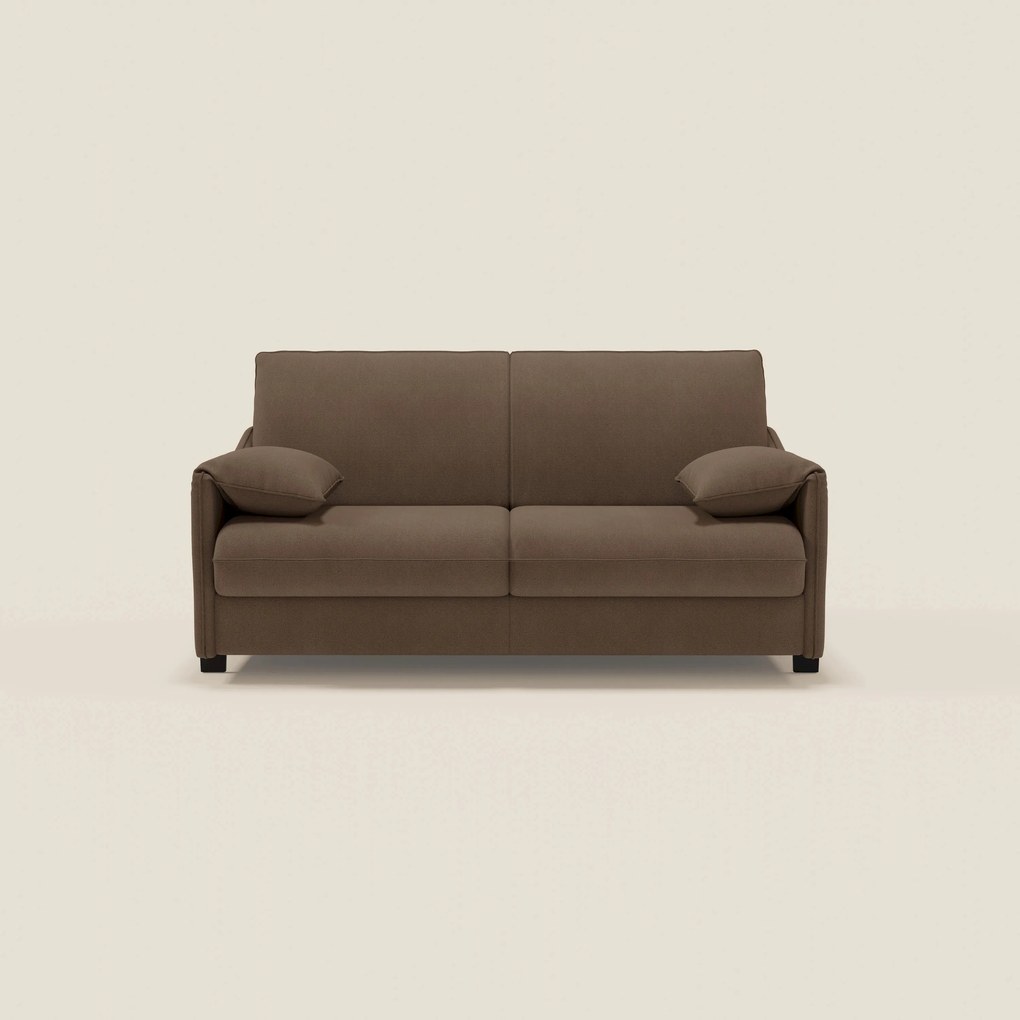 Primula divano letto con materasso alto 18 cm - braccioli mobili e tessuto smacchiabile T05