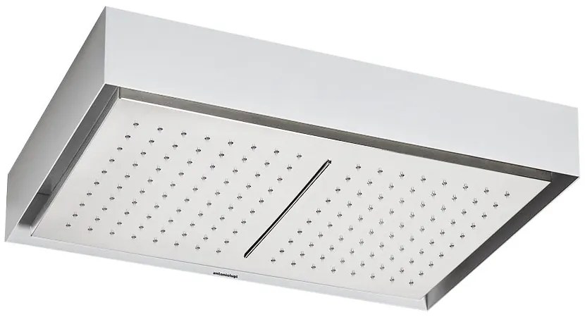 Antonio Lupi Design Fuorimeto slim FMS20C Soffione A Soffitto Con Cascata Cm 52x35 H 9 Bianco