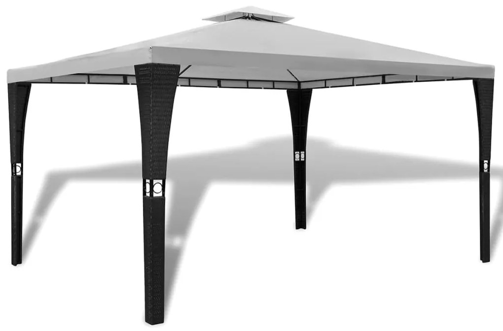 Gazebo Con Tetto 3x4 M Bianco Crema /