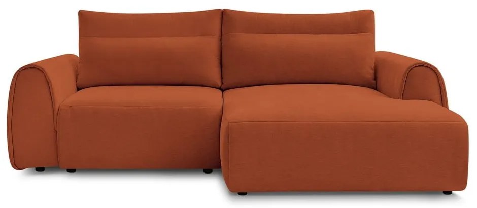 Divano angolare arancione Aden – Bobochic Paris