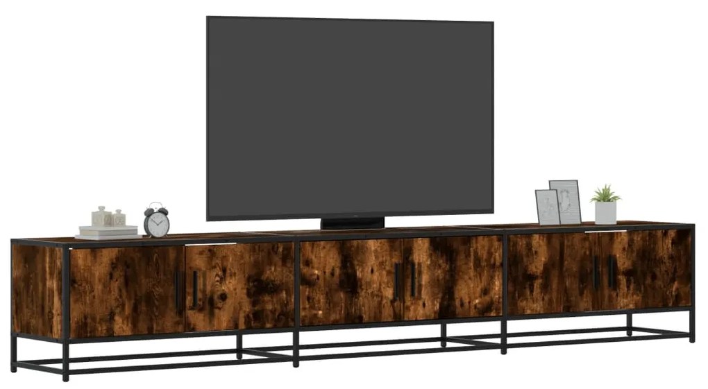 Mobile Porta Tv Rovere Fumo 240x35x41 Cm İn Truciolato /