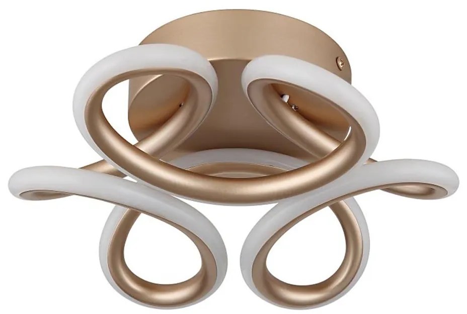 Globo 67386-24CH - Lampada LED da soffitto MELISAND 24W/230V Ø 26 cm oro