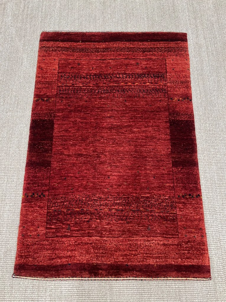 Loribaft Tappeto 120x80 Rosso (Iran) Annodato A Mano