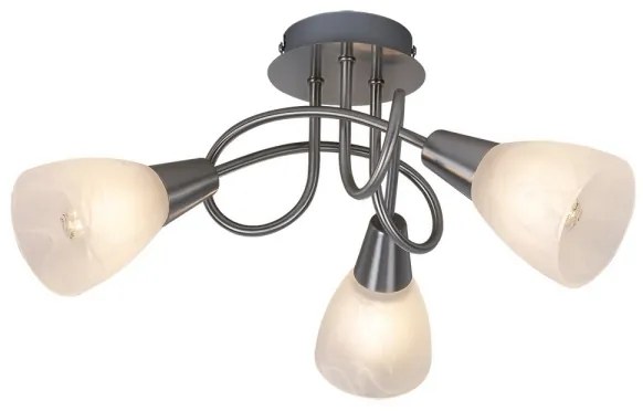 Rabalux 5532 - Lampadario fisso JENNA 3xE14/40W/230V cromo opaco