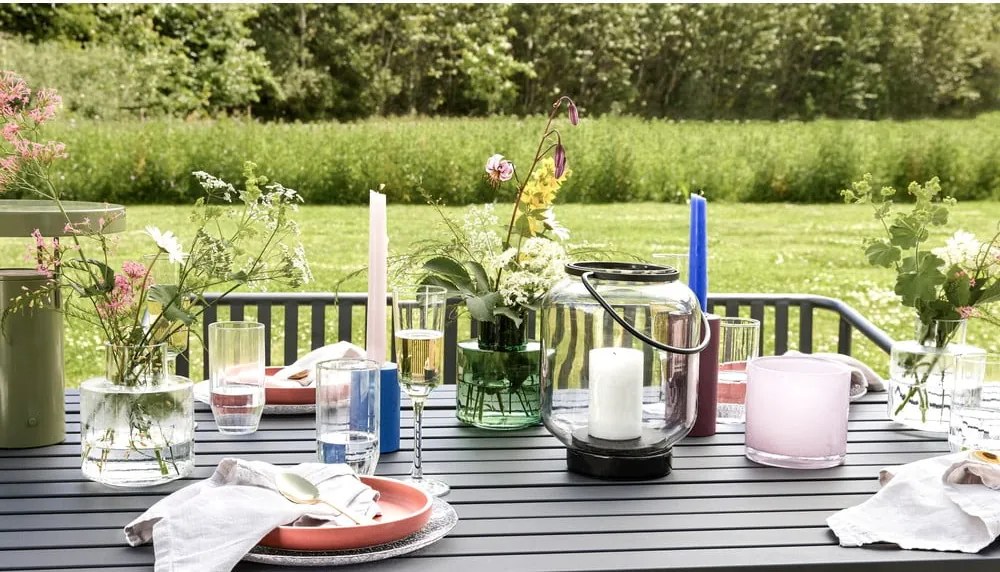 Lampada da tavolo dimmerabile a LED verde con paralume in metallo (altezza 28 cm) BringMe - Hübsch