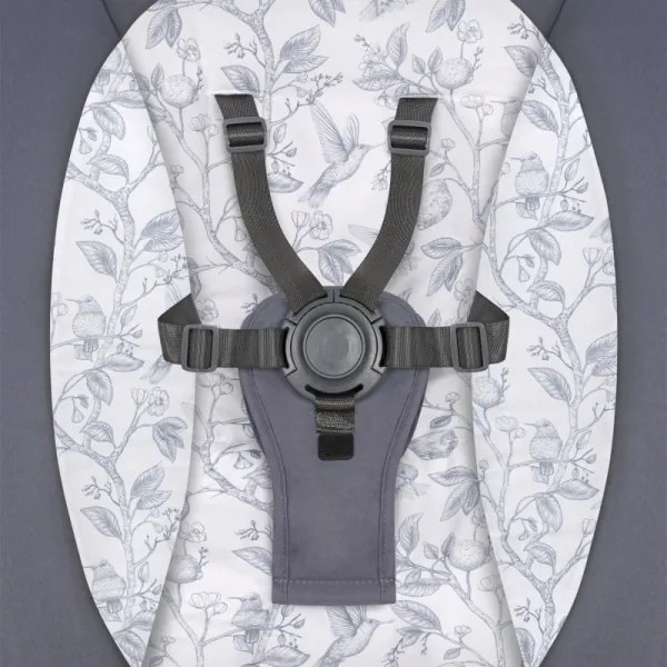 Lionelo - RALF Baby Sdraietta con Melody, 4xAA, Grey/White + Remote Control