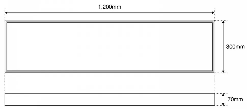 Plafoniera LED 120x30 42W UGR19 Bianco Variabile con driver Philips Colore Bianco Variabile CCT