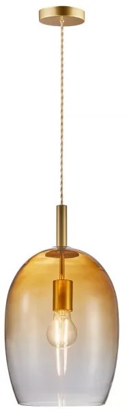 Nordlux - Lampada a sospensione con cavo UMA 1xE27/40W/230V Ø 23 cm marrone/fumé