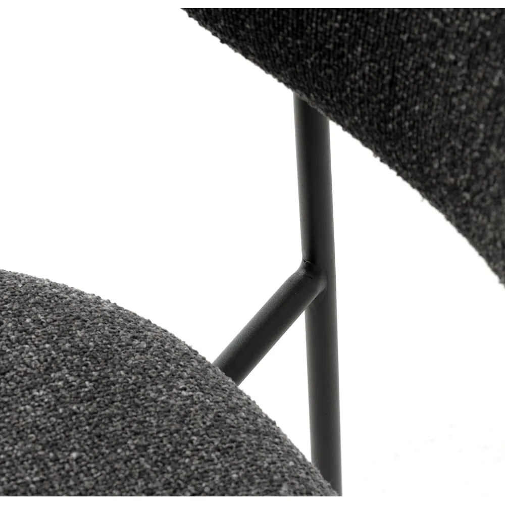 Sedia da pranzo grigio scuro Zama - Unique Furniture