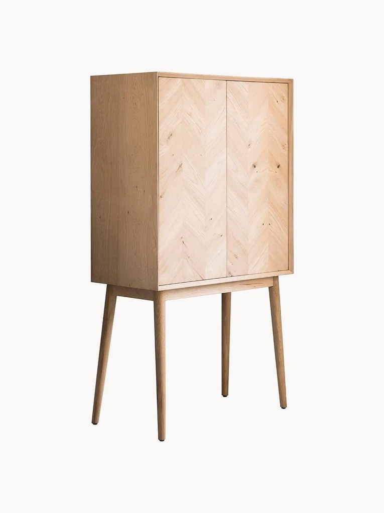 Credenza alta in legno di quercia Milano