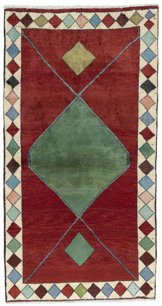 Gabbeh Tappeto persiano 190x100 Rosso (Iran) Annodato A Mano