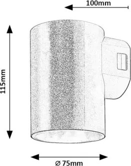 Rabalux 77161 - Applique a LED da esterno URFA LED/9W/230V IP65 bianco