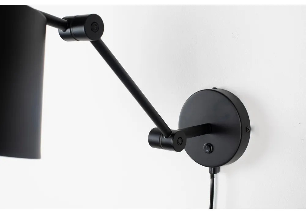 Lampada da parete nera Hajo - White Label