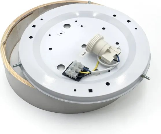 Plafoniera NATURAL 1xE27/15W/230V diam. 27,5 cm pino/bianco