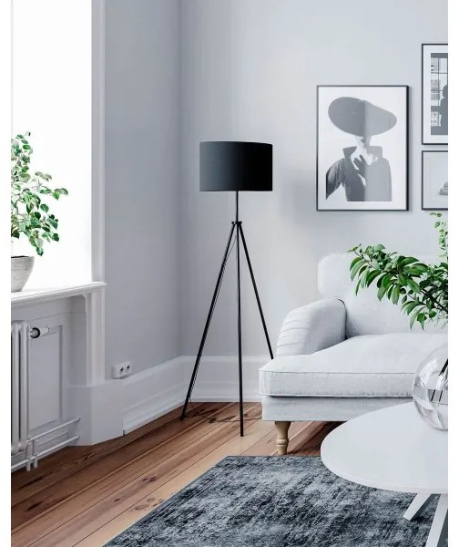 ByRydens 4100700-4000 - Lampada da terra RINA 1xE27/5W/230V nera