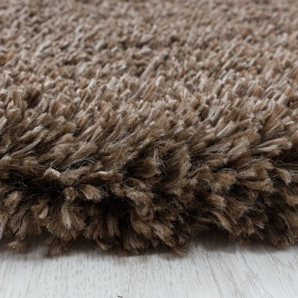 Passatoia marrone scuro 80x250 cm Fluffy - Ayyildiz Carpets