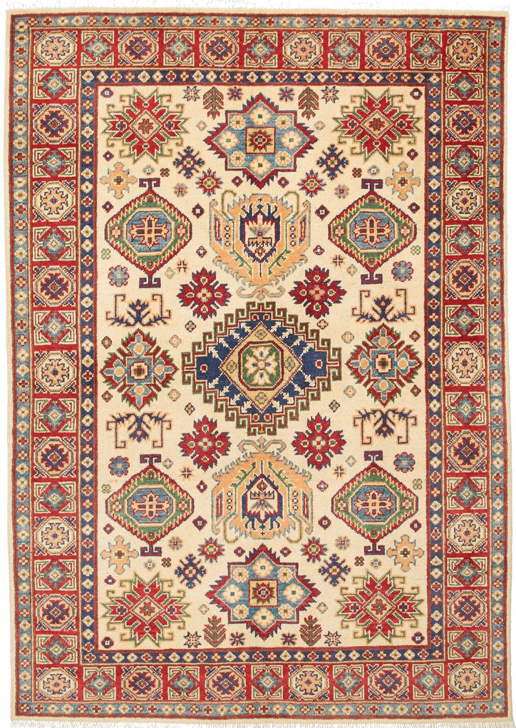 Kazak Tappeto 130x180 (Pakistan) Annodato A Mano