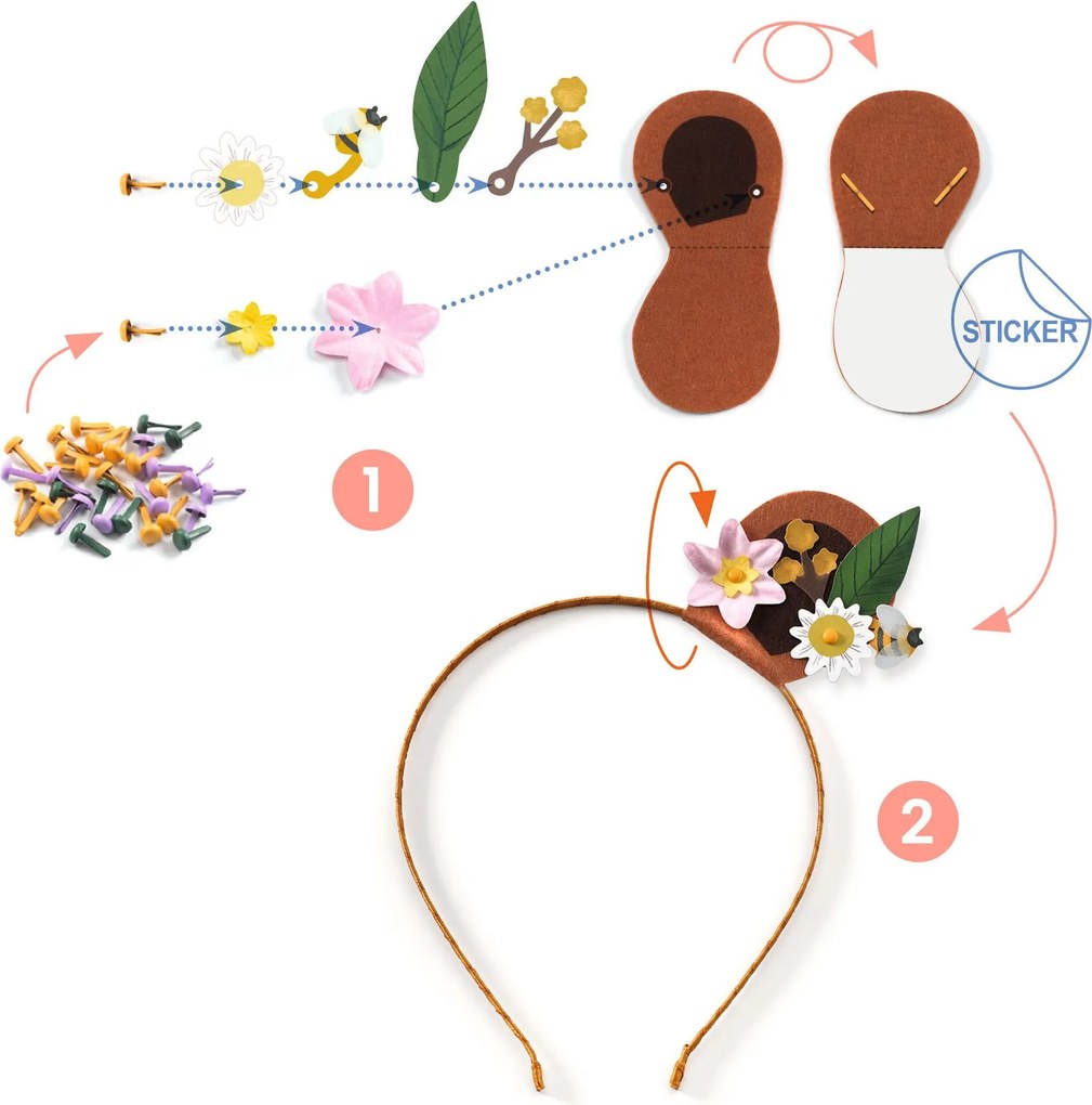 Fai da te - Flower friends - cerchietti