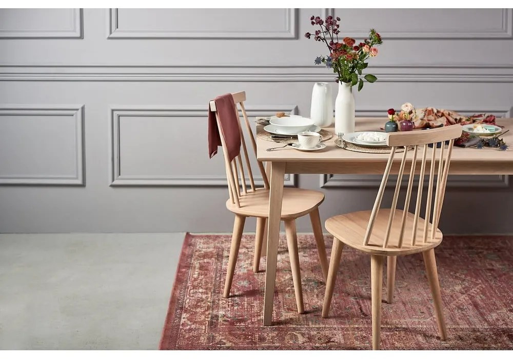 Tavolo da pranzo in rovere laccato opaco , 180 x 90 cm Filippa - Rowico