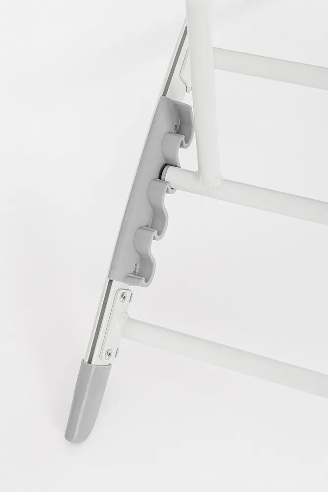 Sdraio da giardino bianca in metallo Taylor – Bizzotto