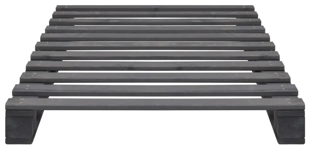 Giroletto in pallet grigio legno massello di pino 90x200 cm