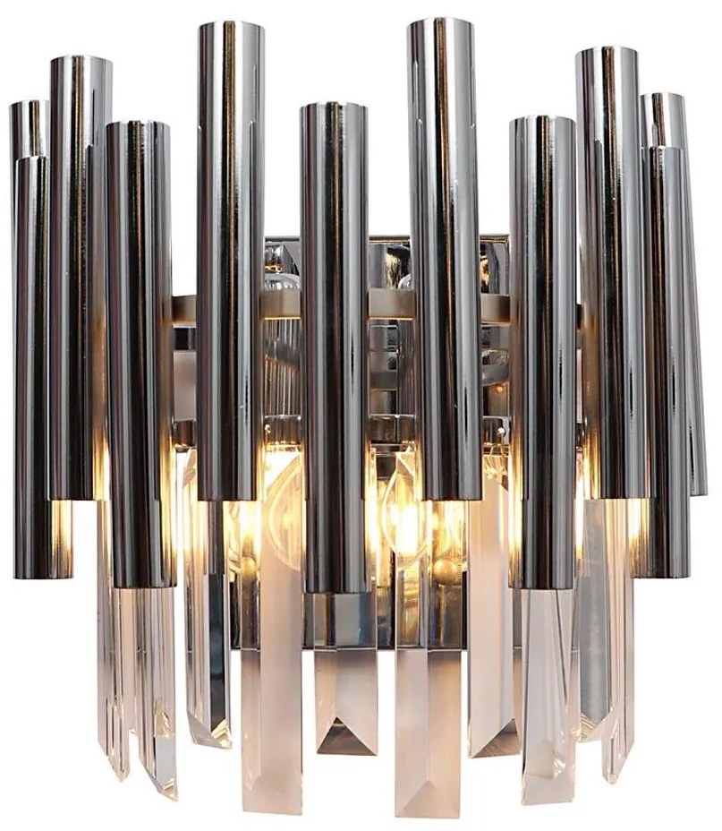 Applique di cristallo MADISON 2xE14/40W/230V cromo