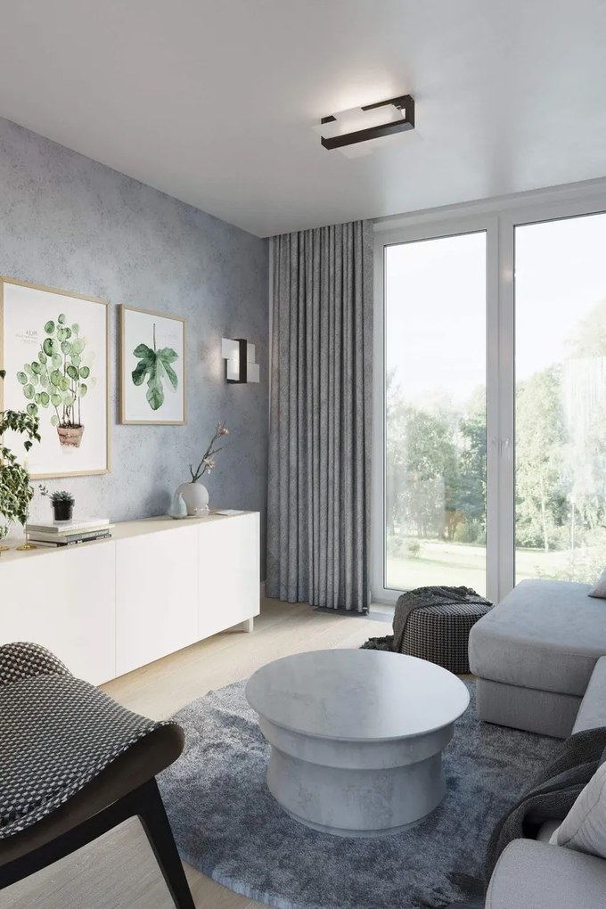 Plafoniera da Soffitto Legno Wenge e Vetro 2xE27 FENIKS 2 da Interno