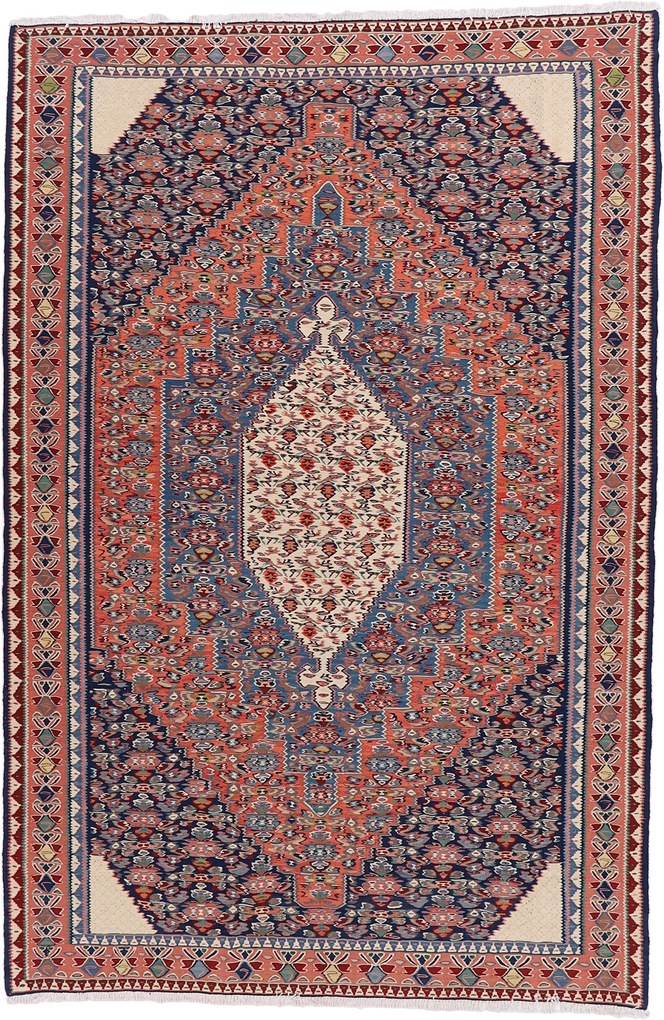 Kilim Tappeto 300x200 (Iran) Annodato A Mano