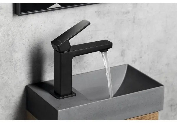 Sapho - Miscelatore per lavabo TURSI 15 cm nero opaco