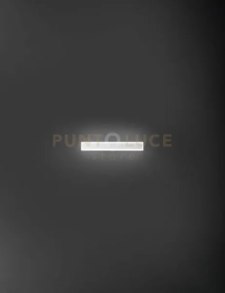 Applique in alluminio colore bianco wally led 17w 3000k 1700lm 62,5...