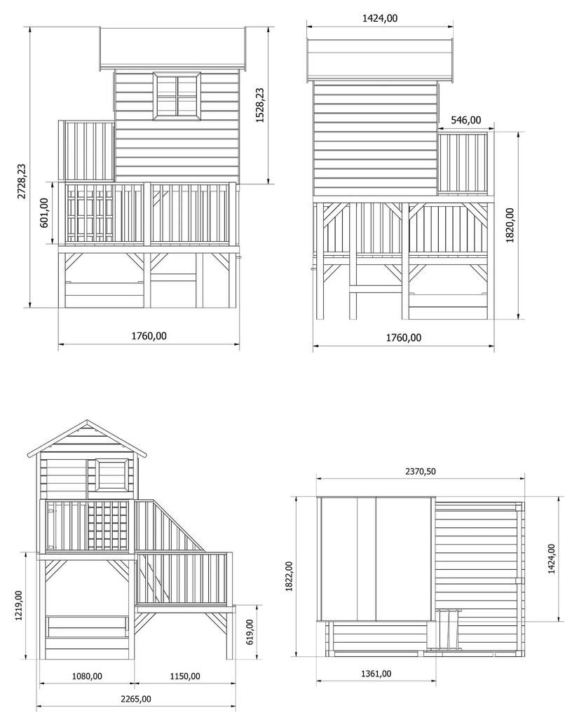 JEJE - casetta in legno per bambini