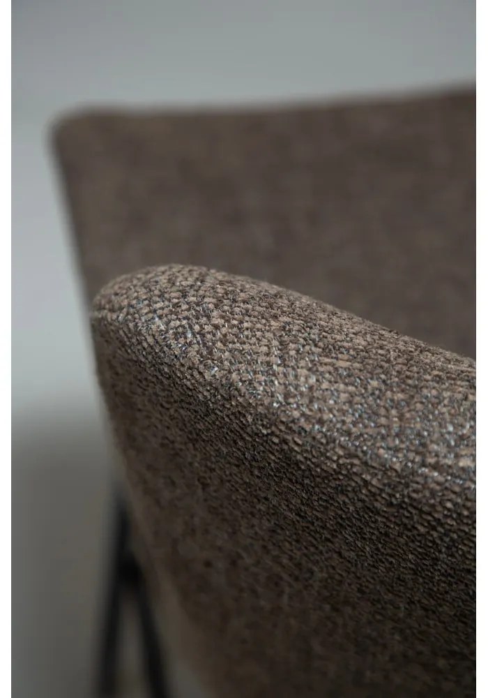 Sgabello da bar marrone imbottito (altezza della seduta 67,5 cm) Glam – DAN-FORM Denmark