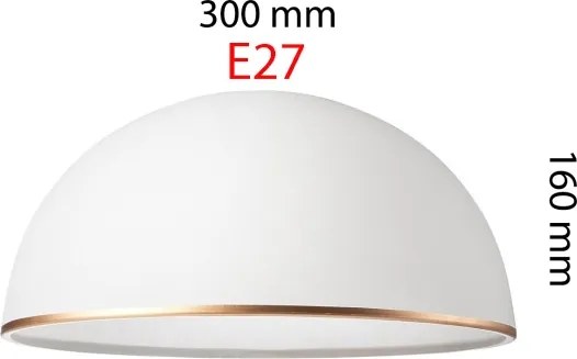 Paralume di ricambio - Retro II 00503 E27 300x160 mm