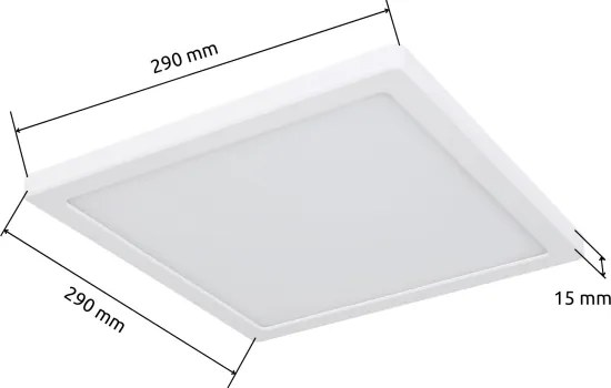 Globo 12380-24W - Plafoniera LED LASSE LED/24W/230V 3000/4000/6500K bianco