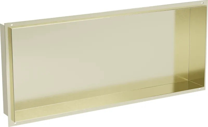Mexen X-Wall-NR mensola incassata senza cornice 75 x 30 cm, oro spazzolato - 1951753010