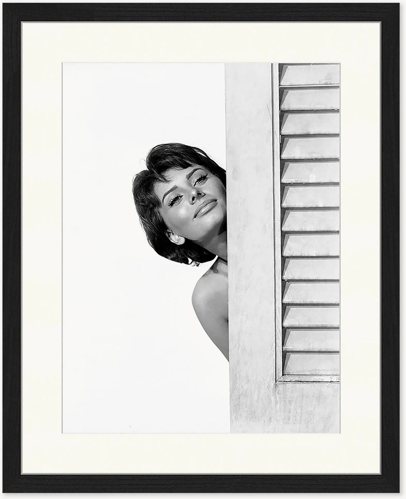 Foto incorniciata fatta a mano Sophia Loren