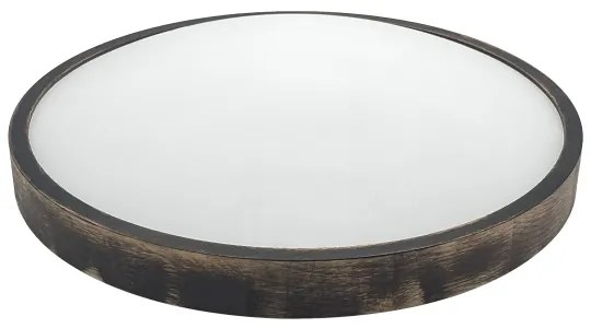 Plafoniera OAK SMOKY SLIM 3xE27/15W/230V Ø 47 cm rovere/marrone scuro